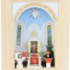 Gunter Flath Miniaturen*Miniatur im Rähmchen Dorfkirche, 4 cm von