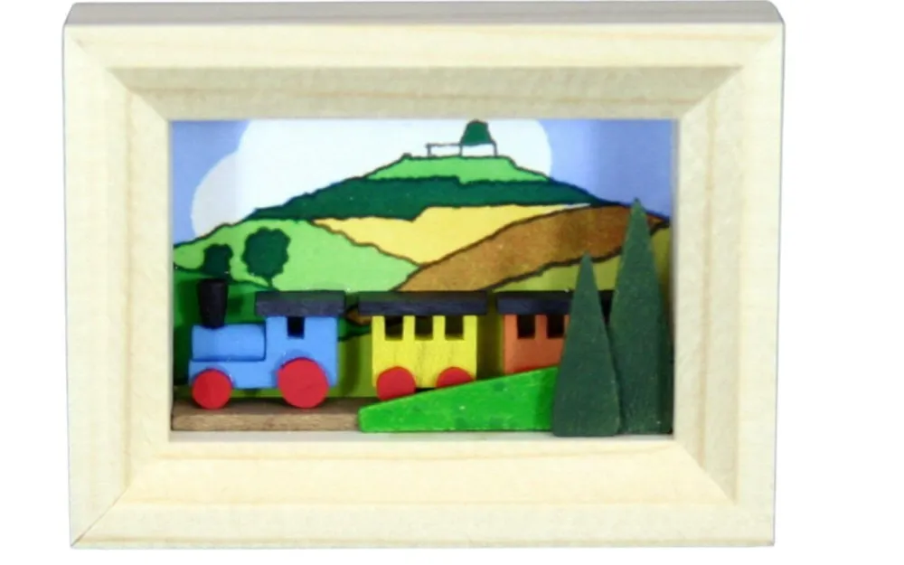 Gunter Flath Miniaturen*Miniatur im Rähmchen Eisenbahn von