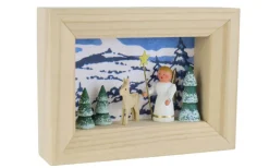 Gunter Flath Miniaturen*Miniatur im Rähmchen Engel mit Reh von
