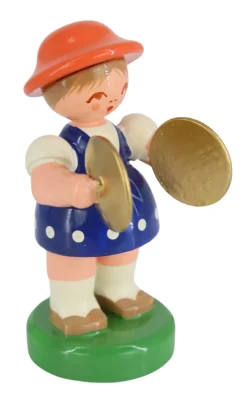 Figurenland Uhlig GmbH Blumenmädchen*Miniatur Instrumentenmädchen mit Becken von Figurenland Uhlig