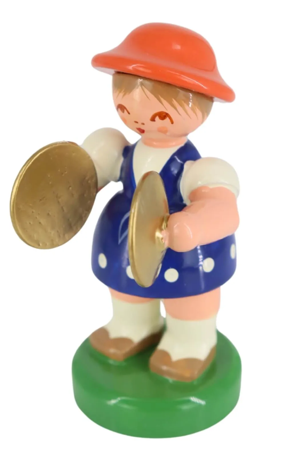 Figurenland Uhlig GmbH Blumenmädchen*Miniatur Instrumentenmädchen mit Becken von Figurenland Uhlig