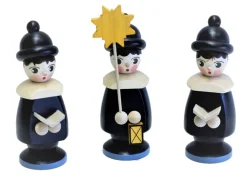 SEIFFENcom by Nestler GmbH Weihnachtsfiguren*Miniatur Kurrende, schwarz - 3 teilig von SEIFFEN.COM