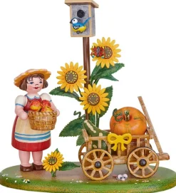 Hubrig Volkskunst Holzfiguren & Dekofiguren*Miniatur Landidyll Erntewagen von