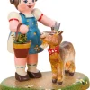 Hubrig Volkskunst Holzfiguren & Dekofiguren*Miniatur Landidyll Hannas Liebling von