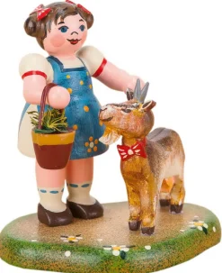 Hubrig Volkskunst Holzfiguren & Dekofiguren*Miniatur Landidyll Hannas Liebling von