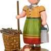 Hubrig Volkskunst Holzfiguren & Dekofiguren*Miniatur Landidyll Landfrau von