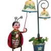 Hubrig Volkskunst Holzfiguren & Dekofiguren*Miniatur Marienkäfer mit Glockenspiel von