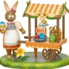 Hubrig Volkskunst Osterhasen*Miniatur Marktstand - Ostereiermarkt von