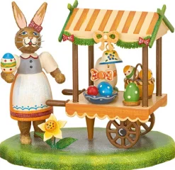 Hubrig Volkskunst Osterhasen*Miniatur Marktstand - Ostereiermarkt von
