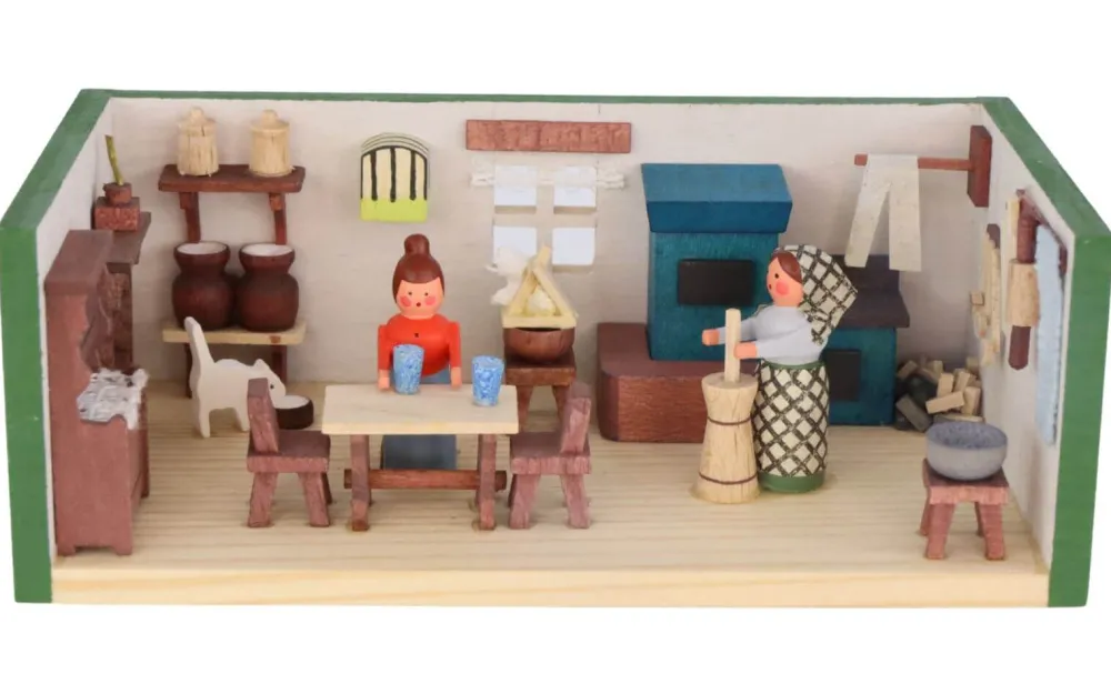Gunter Flath Miniaturen*Miniatur Miniaturstübchen Bauernstube von