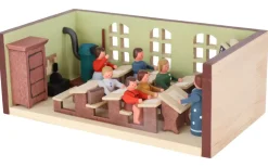Gunter Flath Miniaturen*Miniatur Miniaturstübchen Schulstube mit Lehrerin von