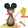 Zenker Tierfiguren*Miniatur Mäusekind mit Drachen, 7 cm, von Ralf