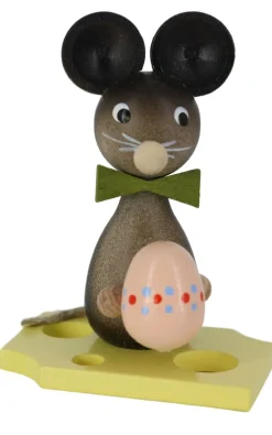 Zenker Tierfiguren*Miniatur Mäusekind mit Ei, 7 cm, von Ralf