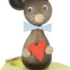Zenker Neuheiten*Miniatur Mäusekind mit Herz, 7 cm, von Ralf