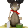 Zenker Tierfiguren*Miniatur Mäusekind mit Schaufel und Eimer, 7 cm, von Ralf