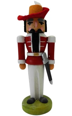 SEIFFENcom by Nestler GmbH Nussknacker*Miniatur Nussknacker Musketier, rot, 8 cm von SEIFFEN.COM