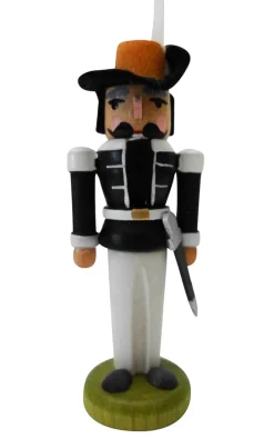 SEIFFENcom by Nestler GmbH Nussknacker*Miniatur Nussknacker Musketier, schwarz, 8 cm von SEIFFEN.COM