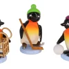 SEIFFENcom by Nestler GmbH Neuheiten*Miniatur Pinguine Freizeitsportler, 3 - teilig, von SEIFFEN.COM