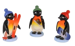 SEIFFENcom by Nestler GmbH Neuheiten*Miniatur Pinguine Wintersportler 3 - teilig von SEIFFEN.COM