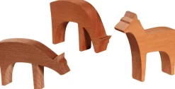 Seiffener Volkskunst eG Weihnachtsfiguren*Miniatur Rehe - 3 - teilig von