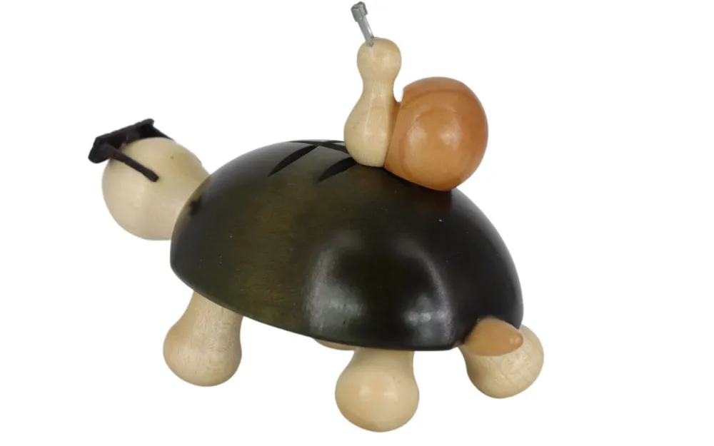SEIFFENcom by Nestler GmbH Tierfiguren*Miniatur Schildkröte Fred mit Schnecke von SEIFFEN.COM