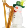 Zenker Holzfiguren & Dekofiguren*Miniatur Schneefrau mit Harfe, , 9 cm von Ralf