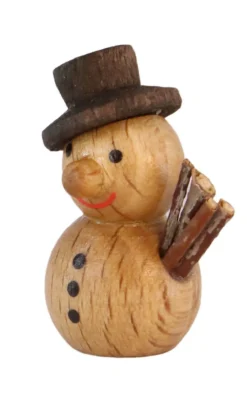 SEIFFENcom by Nestler GmbH Weihnachtsfiguren*Miniatur Schneemann, 3 cm, von SEIFFEN.COM