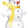 Romy Thiel Romy Thiel Figuren*Miniatur Schneemann mit buntem Schal, weiß von