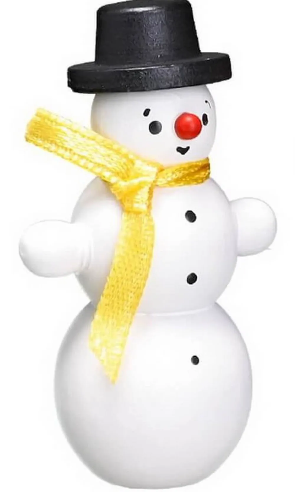 Romy Thiel Romy Thiel Figuren*Miniatur Schneemann mit buntem Schal, weiß von