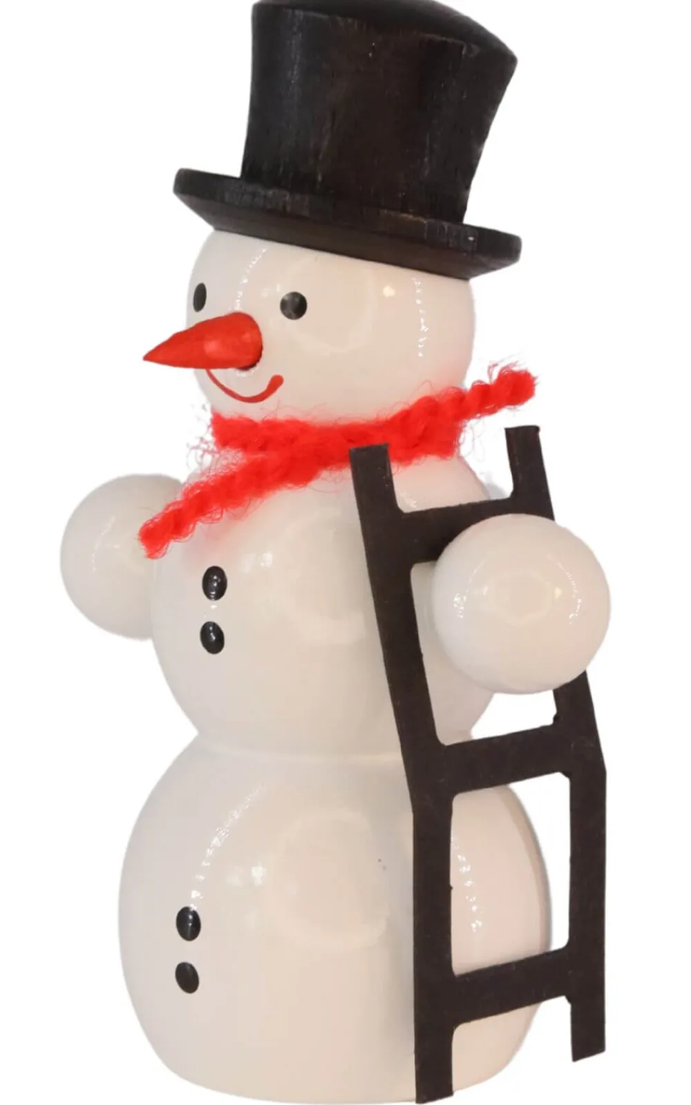 SEIFFENcom by Nestler GmbH Weihnachtsfiguren*Miniatur Schneemann mit Leiter, 6 cm von SEIFFEN.COM