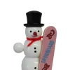 SEIFFENcom by Nestler GmbH Weihnachtsfiguren*Miniatur Schneemann mit Snowboard, 6 cm von SEIFFEN.COM