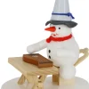 Zenker Holzfiguren & Dekofiguren*Miniatur Schneemann mit Zither, , 8 cm von Ralf