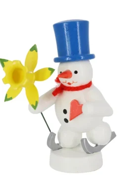 Zenker Holzfiguren & Dekofiguren*Miniatur Schneemann Valentin, , 9 cm von Ralf