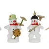 Zenker Holzfiguren & Dekofiguren*Miniatur Schneemannkapelle mit Sousaphon, Kamm, Sänger, Teufelsgeige von Ralf