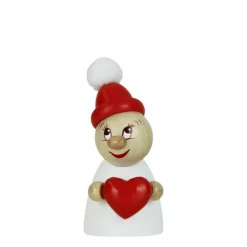 Steinbach Nussknacker Weihnachtsfiguren*Miniatur Valentine mit roter Holzmütze und Bommel - Clumsy von Steinbach