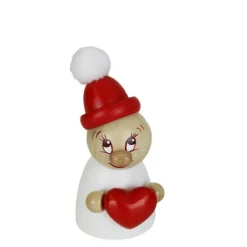 Steinbach Nussknacker Weihnachtsfiguren*Miniatur Valentine mit roter Holzmütze und Bommel - Clumsy von Steinbach