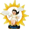 Hubrig Volkskunst Weihnachtsengel*Miniatur Weihnachtsengel mit Sonne und Tauben von
