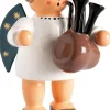 KWO Weihnachtsengel*Miniatur Weihnachtsengel mit Dudelsack, 5 cm von