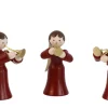 Romy Thiel Weihnachtsengel*Miniatur Weihnachtsengel mit Trompete, 3-teilig, von