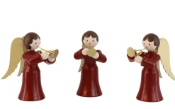 Romy Thiel Weihnachtsengel*Miniatur Weihnachtsengel mit Trompete, 3-teilig, von