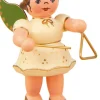 Hubrig Volkskunst Neuheiten | Weihnachtsengel*Miniatur Weihnachtsengel mit Triangel von