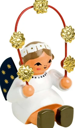 KWO Neuheiten | Weihnachtsengel*Miniatur Weihnachtsengel mit Sternbogen, 5 cm von