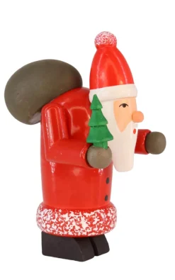SEIFFENcom by Nestler GmbH Weihnachtsfiguren*Miniatur Weihnachtsmann mit Baum, 6 cm von SEIFFEN.COM