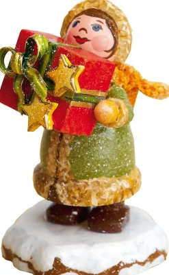 Kinder Hubrig Volkskunst Hubrig Winterkinder*Miniatur Winterkind Dankeschön, 5 cm, von