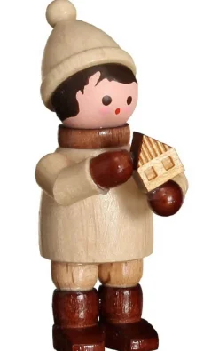 Romy Thiel Romy Thiel Figuren*Miniatur Winterkind mit Haus, von