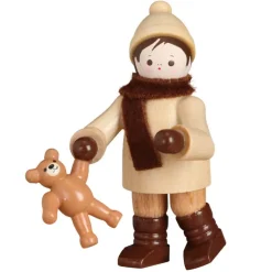 Romy Thiel Romy Thiel Figuren*Miniatur Winterkind mit Teddy von