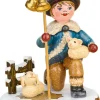 Kinder Hubrig Volkskunst Hubrig Winterkinder*Miniatur Winterkind Sternsinger Hirte von