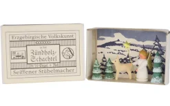 Gunter Flath Miniaturen*Miniatur Zündholzschachtel Engel mit Reh von
