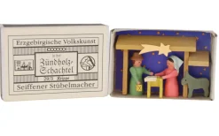 Gunter Flath Miniaturen*Miniatur Zündholzschachtel Krippe von