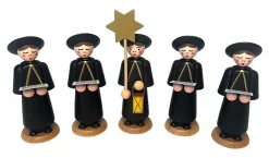 SEIFFENcom by Nestler GmbH Neuheiten*Miniaturen Kurrendefiguren, 5-teilig, schwarz von SEIFFEN.COM
